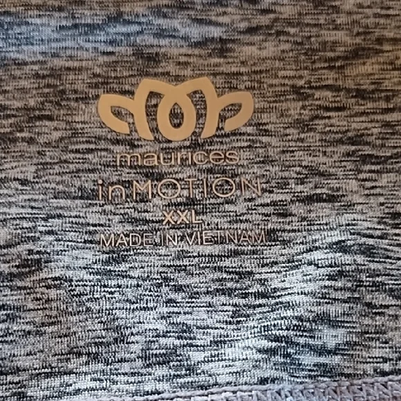 Maurices Grey to Burgundy Ombre Womens Leggings - Picture 4 of 5